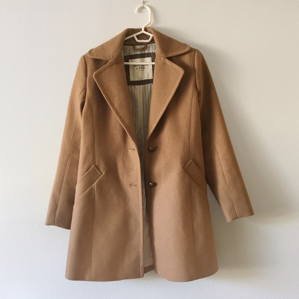Wool coat trench coat style